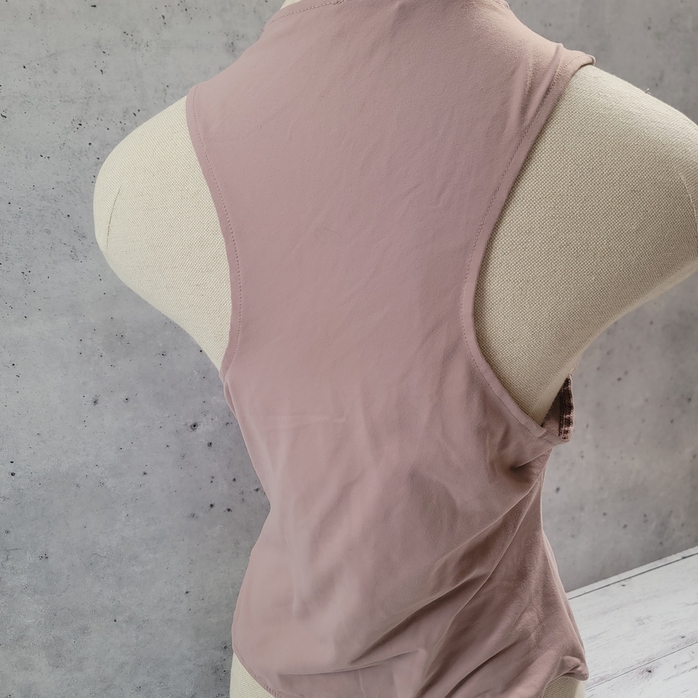 Free People Pink Cut Out Tank Bodysuit - Picture 2 of 5